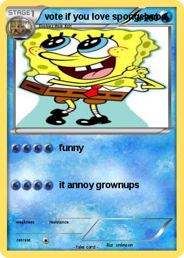 Pokemon vote if you love spongebob