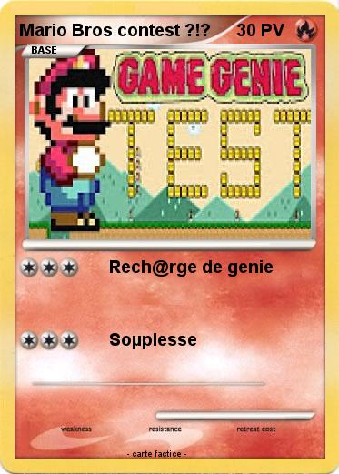 Pokemon Mario Bros contest ?!?