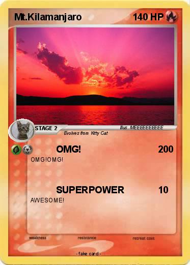 Pokemon Mt.Kilamanjaro