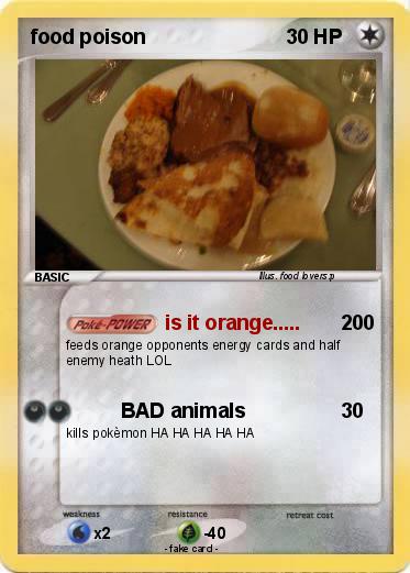 Pokemon food poison