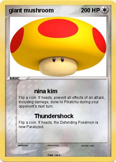 Pokemon giant mushroom