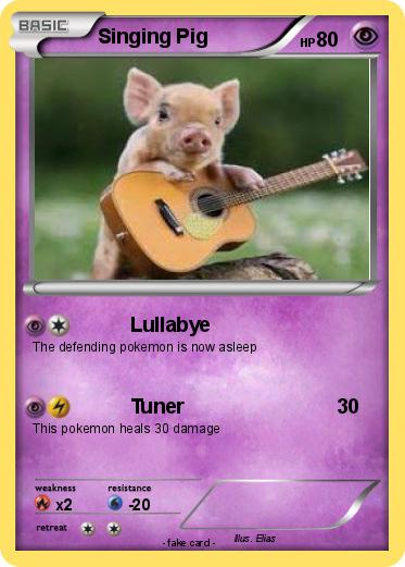 Pokemon Singing Pig