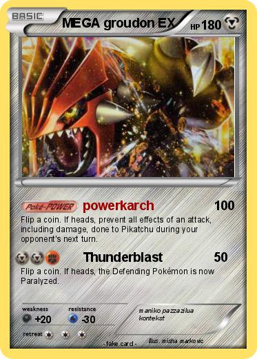 Pokemon MEGA groudon EX