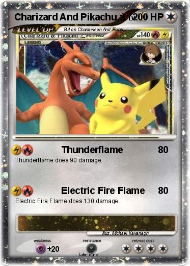 Pokemon Charizard And Pikachu :)