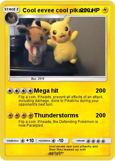 Pokemon Cool eevee cool pikachu