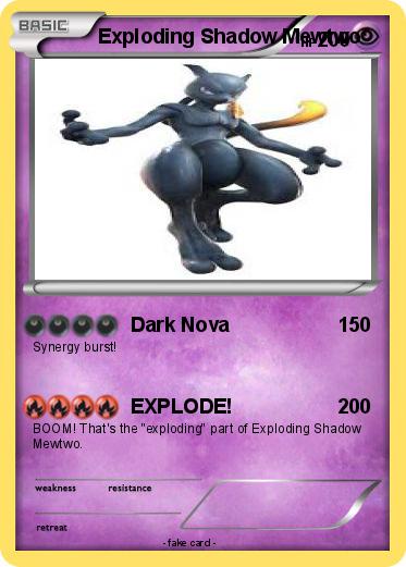 Pokemon Exploding Shadow Mewtwo