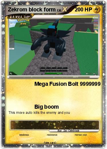 Pokemon Zekrom block form