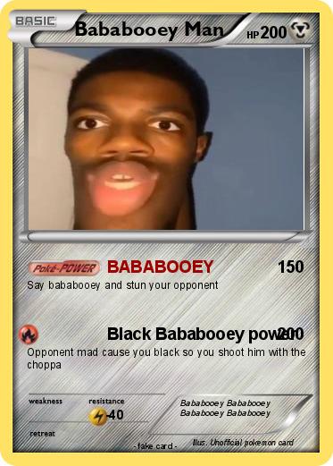 Pokemon Bababooey Man