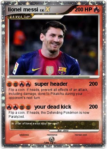 Pokemon lionel messi