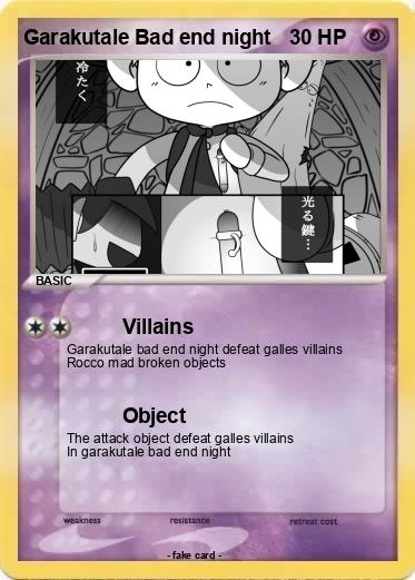 Pokemon Garakutale Bad end night