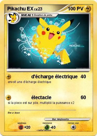Pokemon Pikachu EX