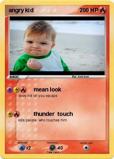 Pokemon angry kid