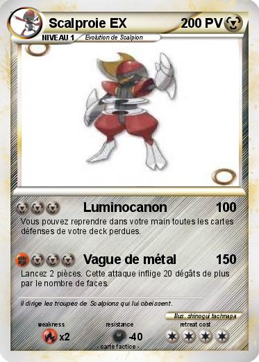 Pokemon Scalproie EX