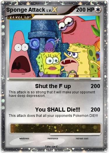 Pokemon Sponge Attack