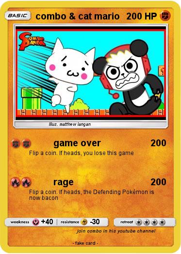 Pokemon combo & cat mario