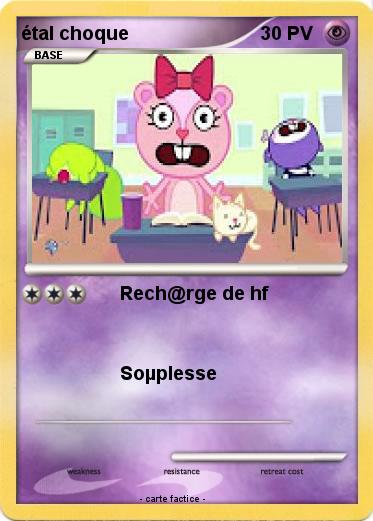 Pokemon étal choque
