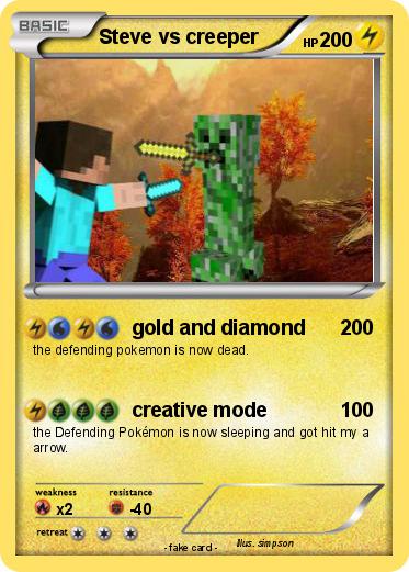 Pokemon Steve vs creeper