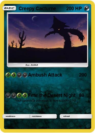 Pokemon Creepy Cacturne