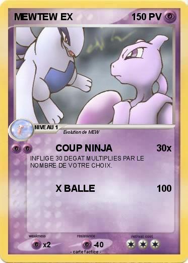 Pokemon MEWTEW EX