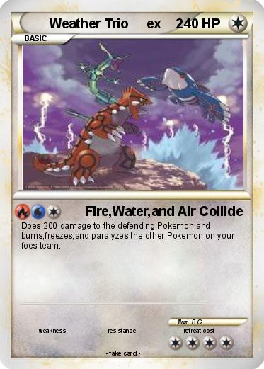 Pokemon Weather Trio     ex    2