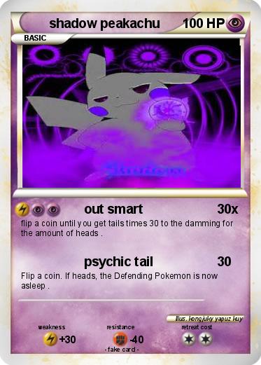 Pokemon shadow peakachu