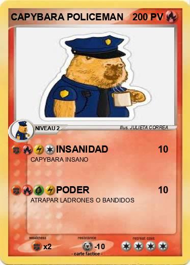 Pokemon CAPYBARA POLICEMAN