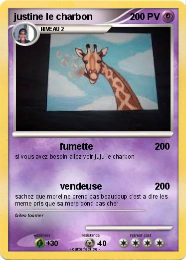Pokemon justine le charbon
