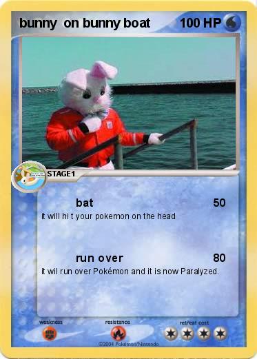Pokemon bunny  on bunny boat