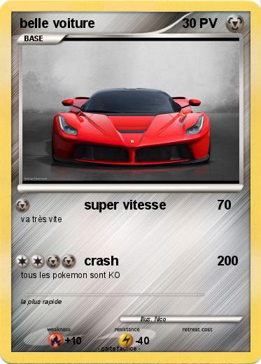 Pokemon belle voiture