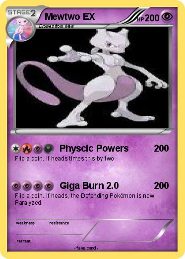 Pokemon Mewtwo EX