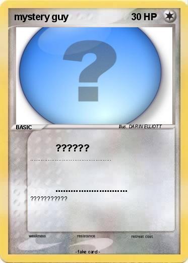 Pokemon mystery guy