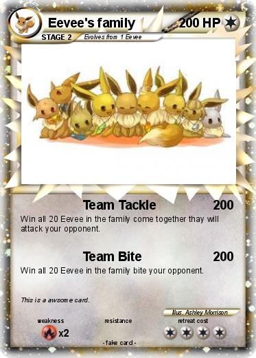 Pokemon Eevee's family