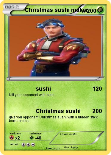 Pokemon Christmas sushi maker