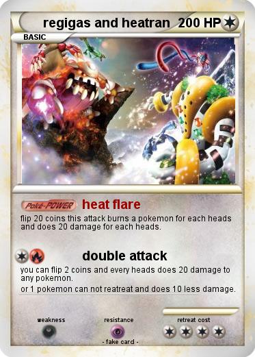 Pokemon regigas and heatran