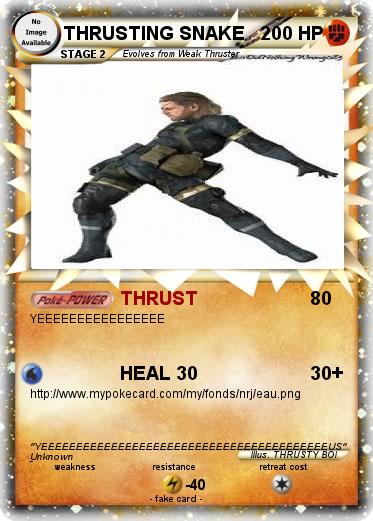 Pokemon THRUSTING SNAKE