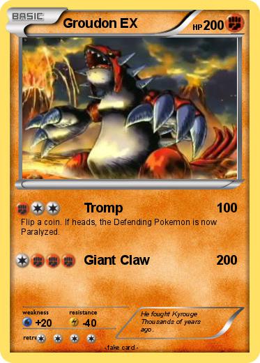 Pokemon Groudon EX