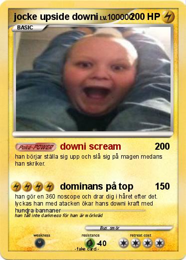 Pokemon jocke upside downi