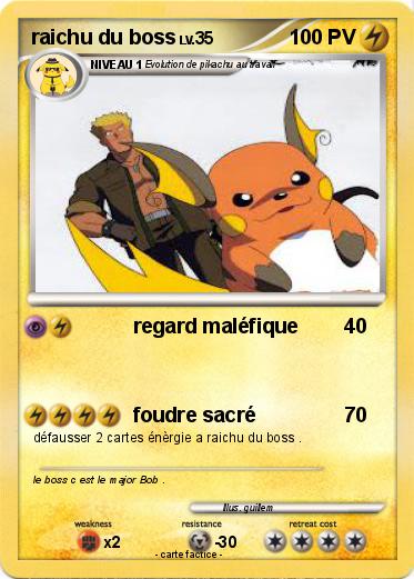 Pokemon raichu du boss