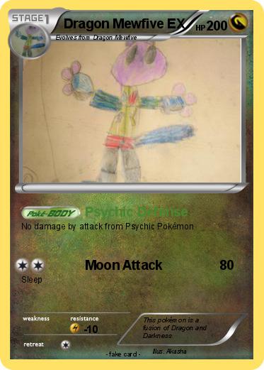Pokemon Dragon Mewfive EX