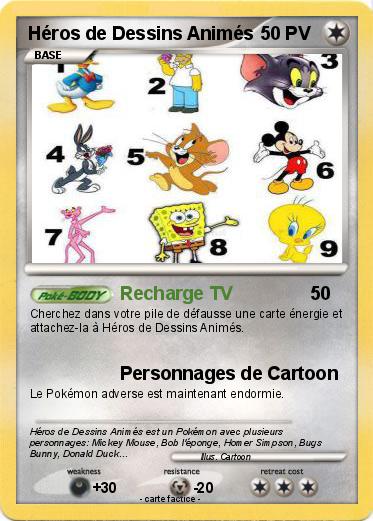 Pokemon Héros de Dessins Animés