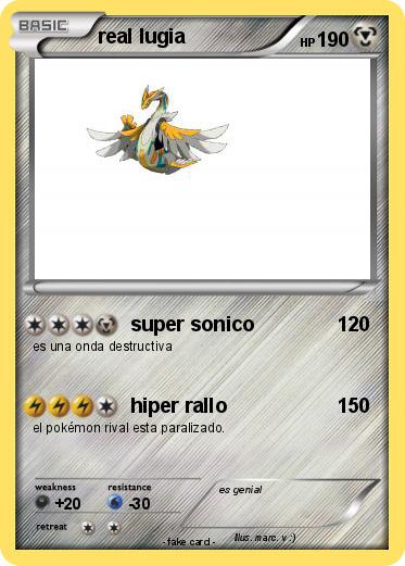 Pokemon real lugia