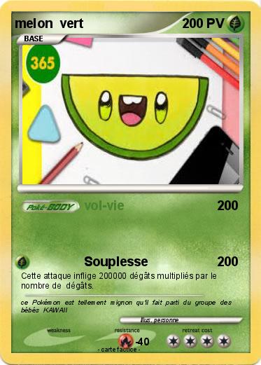 Pokemon melon  vert