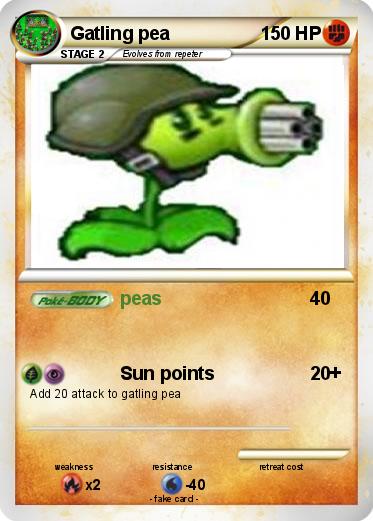 Pokemon Gatling pea