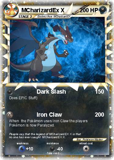 Pokemon MCharizardEx X