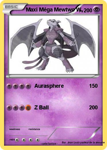 Pokemon Maxi Méga Mewtwo W