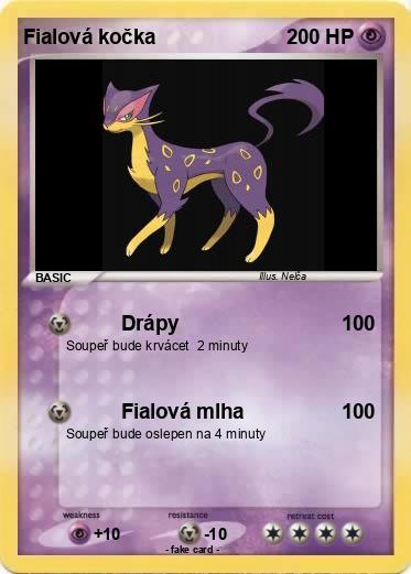 Pokemon Fialová kočka