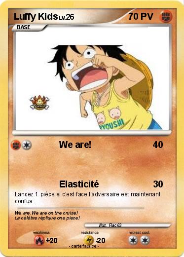 Pokemon Luffy Kids