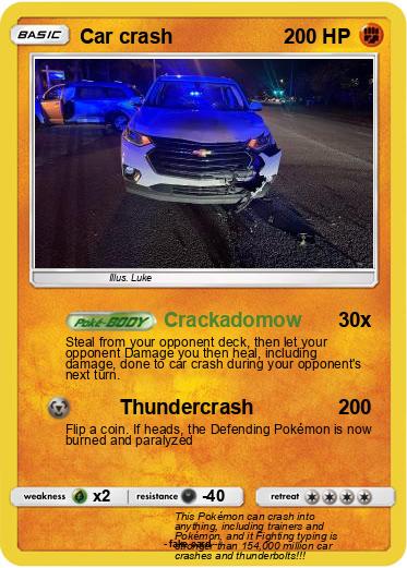 Pokemon Car crash