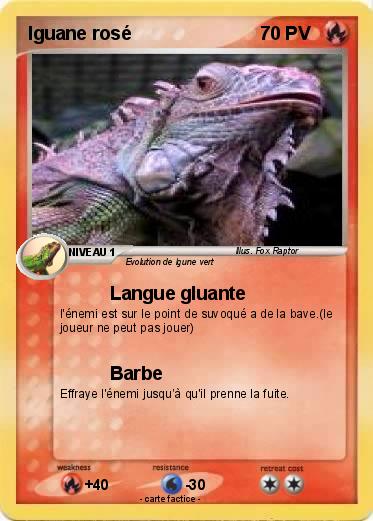 Pokemon Iguane rosé