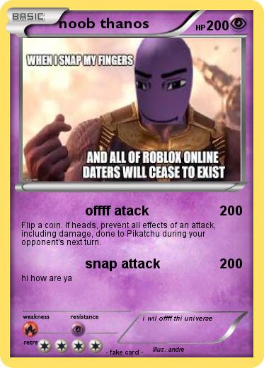 Pokemon noob thanos
